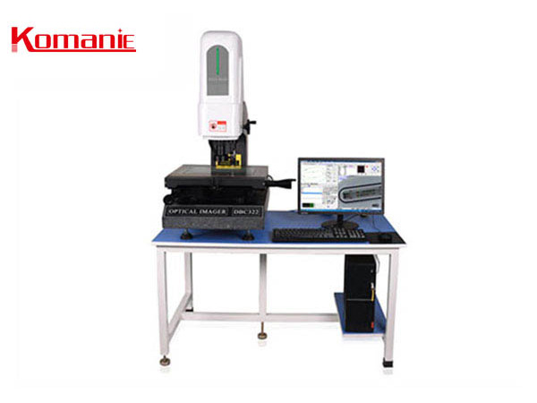 How does the manual image measuring instrument perform scanning wavelength optical measurement?